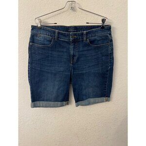 Talbots simply flattering collection denim shorts women size 13